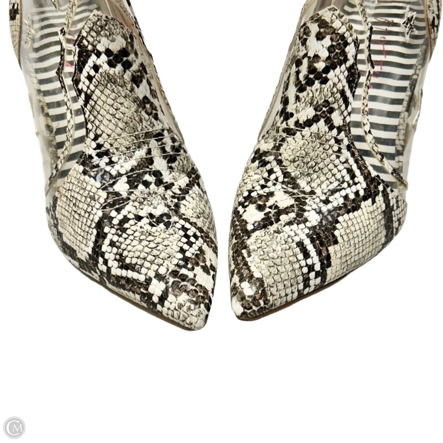 Boots Ankle Heels By Betsey Johnson In Animal Print, Size: 7