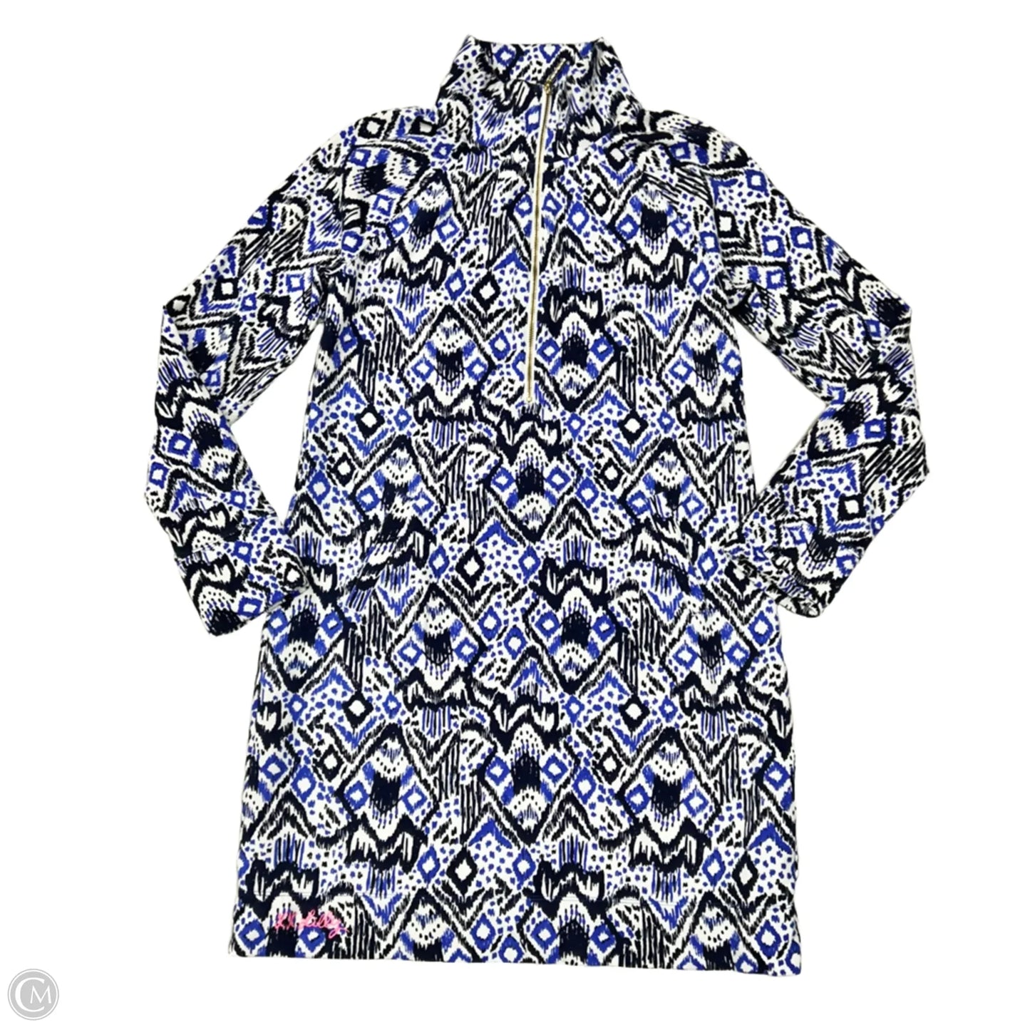 Dress Designer By Lilly Pulitzer In Blue & White, Size: S