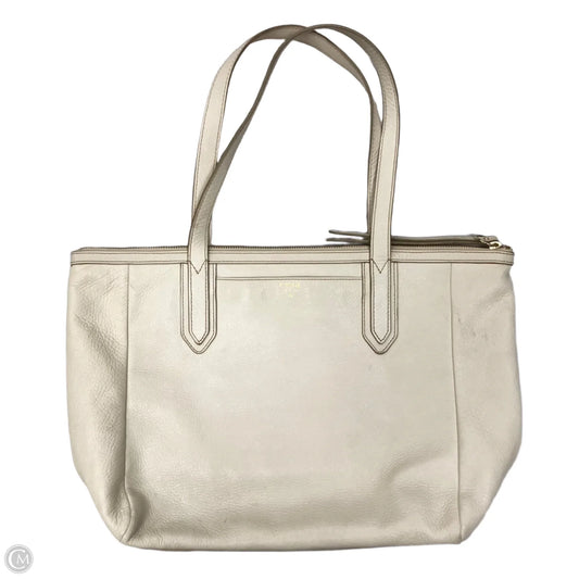 Handbag Leather By Fossil, Size: Medium