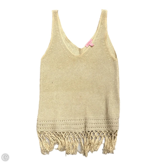 Top Sleeveless Designer By Lilly Pulitzer In Tan, Size: Xs