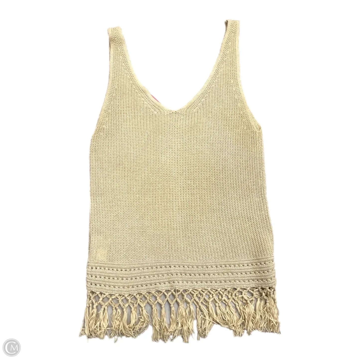 Top Sleeveless Designer By Lilly Pulitzer In Tan, Size: Xs