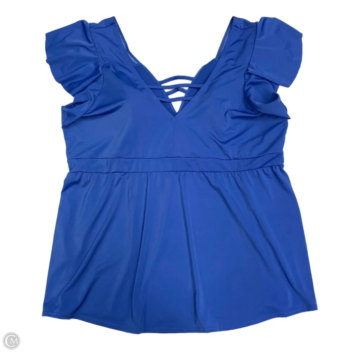 Swimsuit Top By Cacique In Blue, Size: 4x