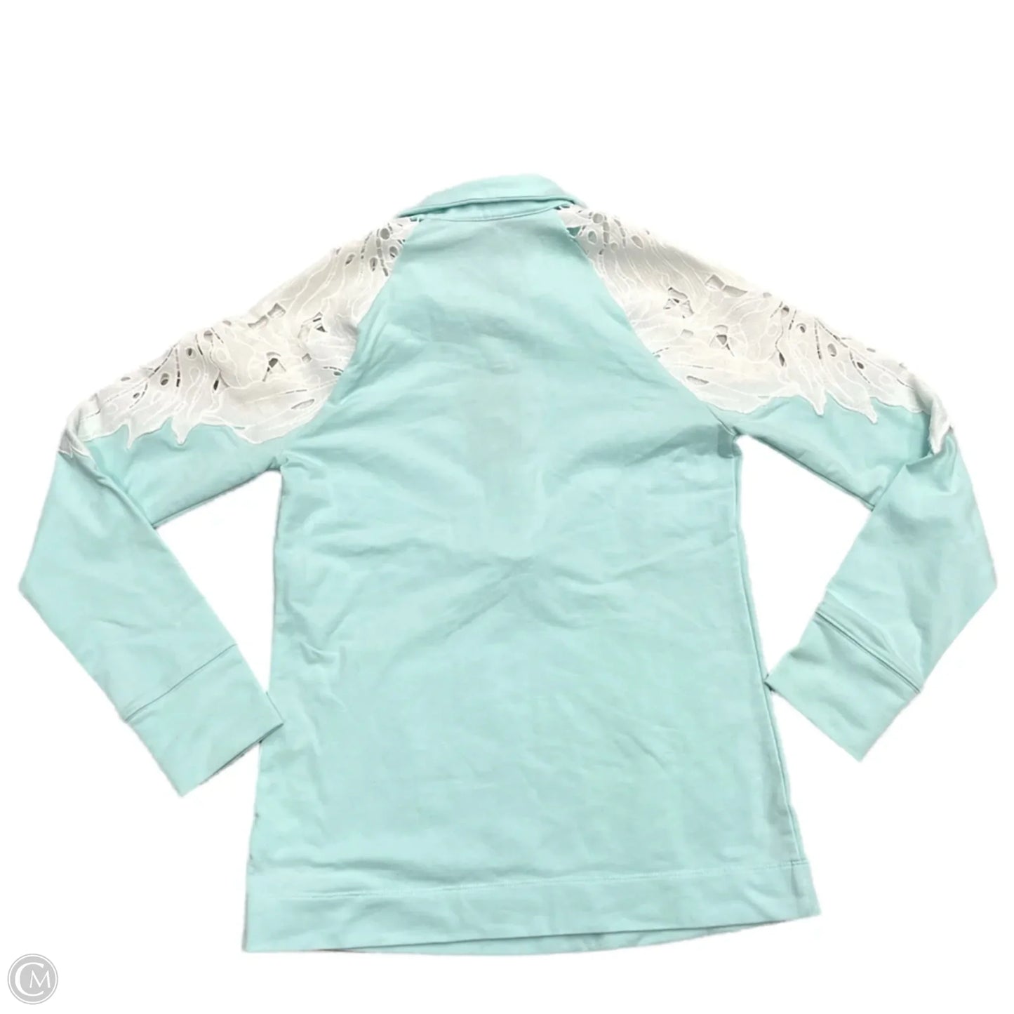Top Long Sleeve Designer By Lilly Pulitzer In Blue & White, Size: Xs