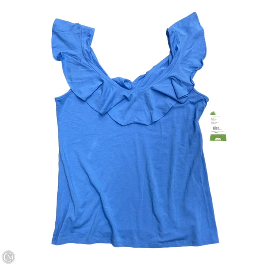 Top Short Sleeve Designer By Lilly Pulitzer In Blue, Size: S