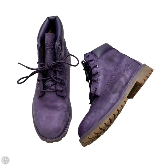Boots Ankle Flats By Timberland In Purple, Size: 7