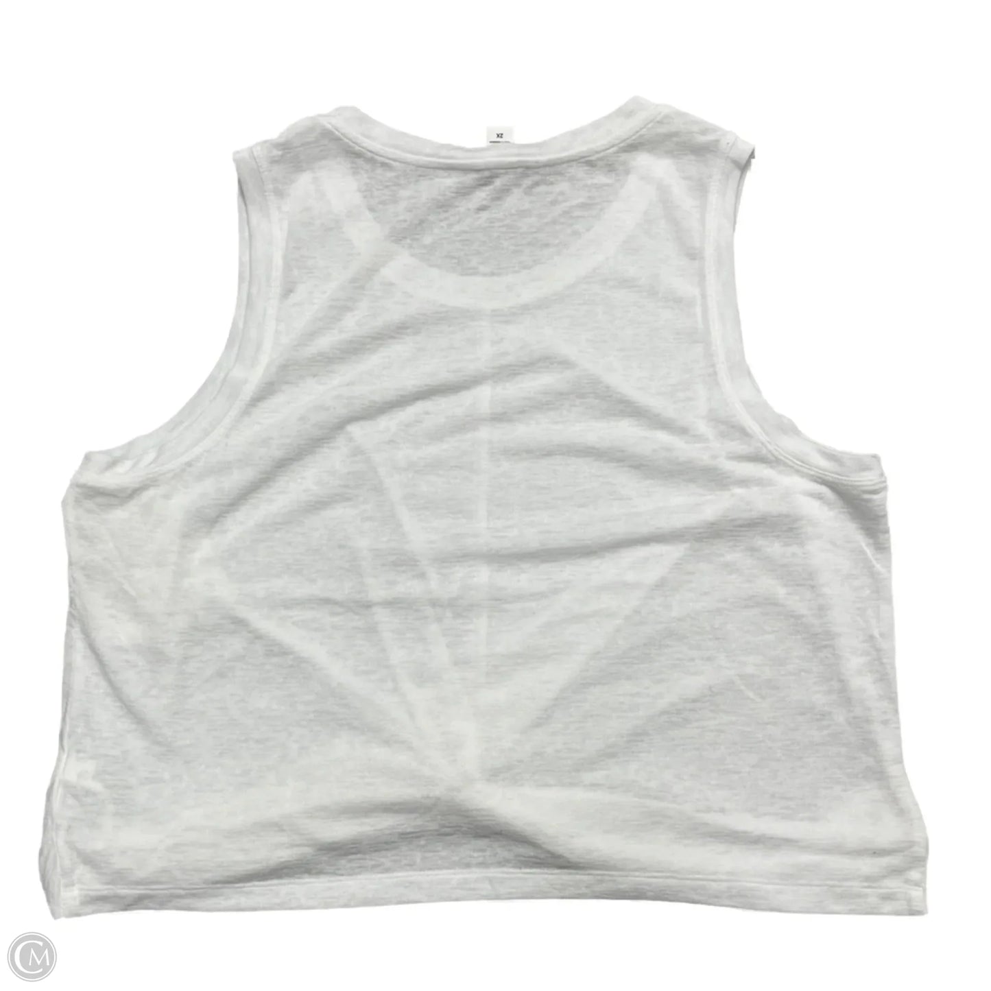 Top Sleeveless By Athleta In White, Size: 2x