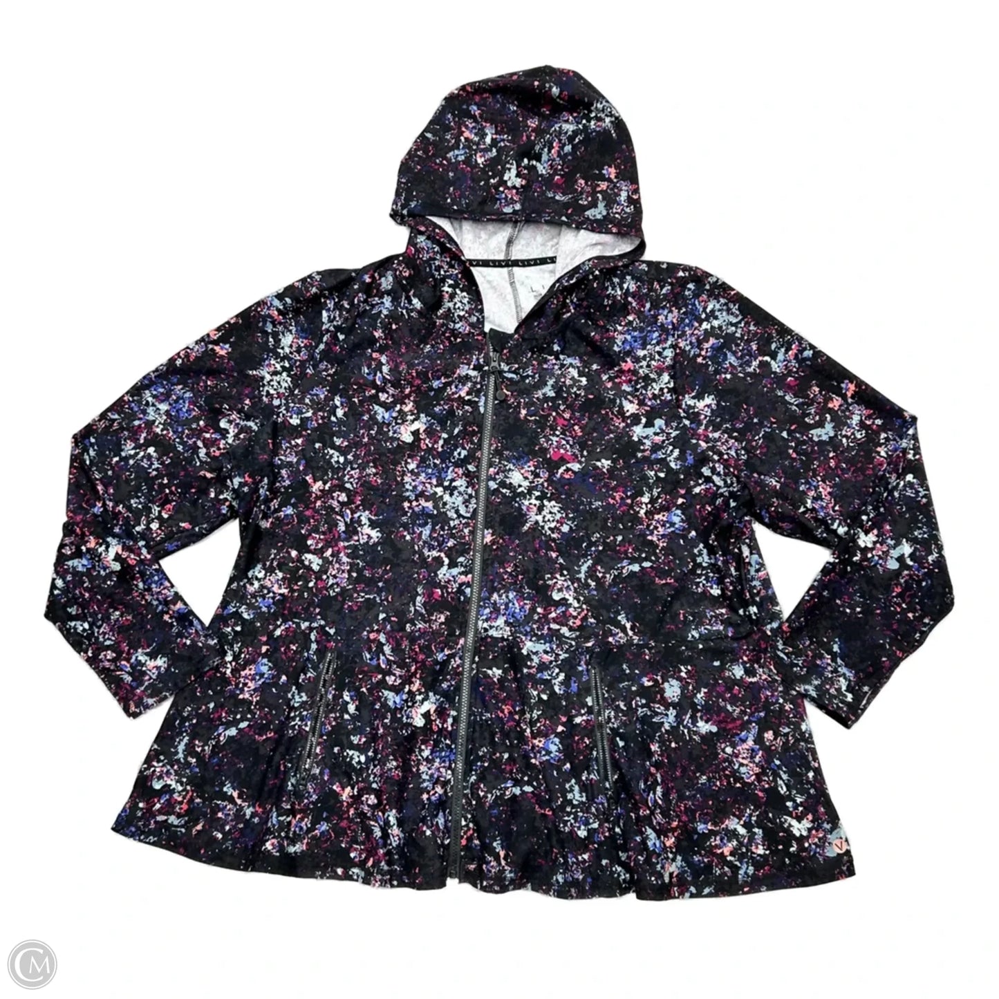 Athletic Jacket By Livi Active In Multi-colored, Size: 2x