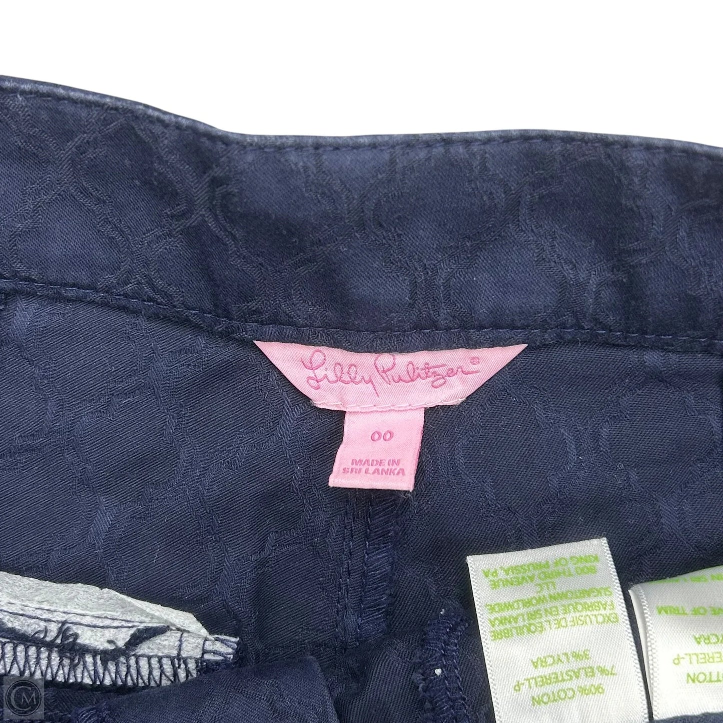 Shorts Designer By Lilly Pulitzer In Navy, Size: 0p