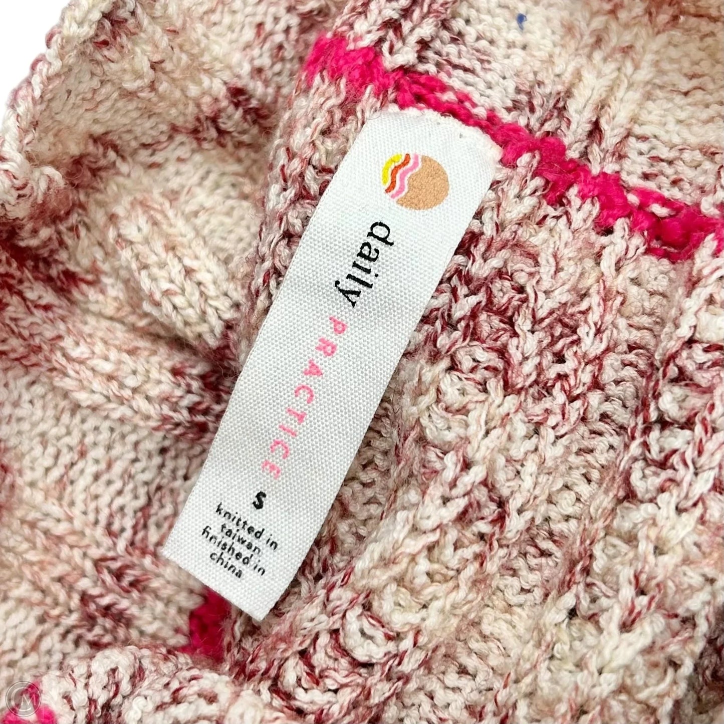 Sweater Short Sleeve By Daily Practice By Anthropologie In Pink, Size: S