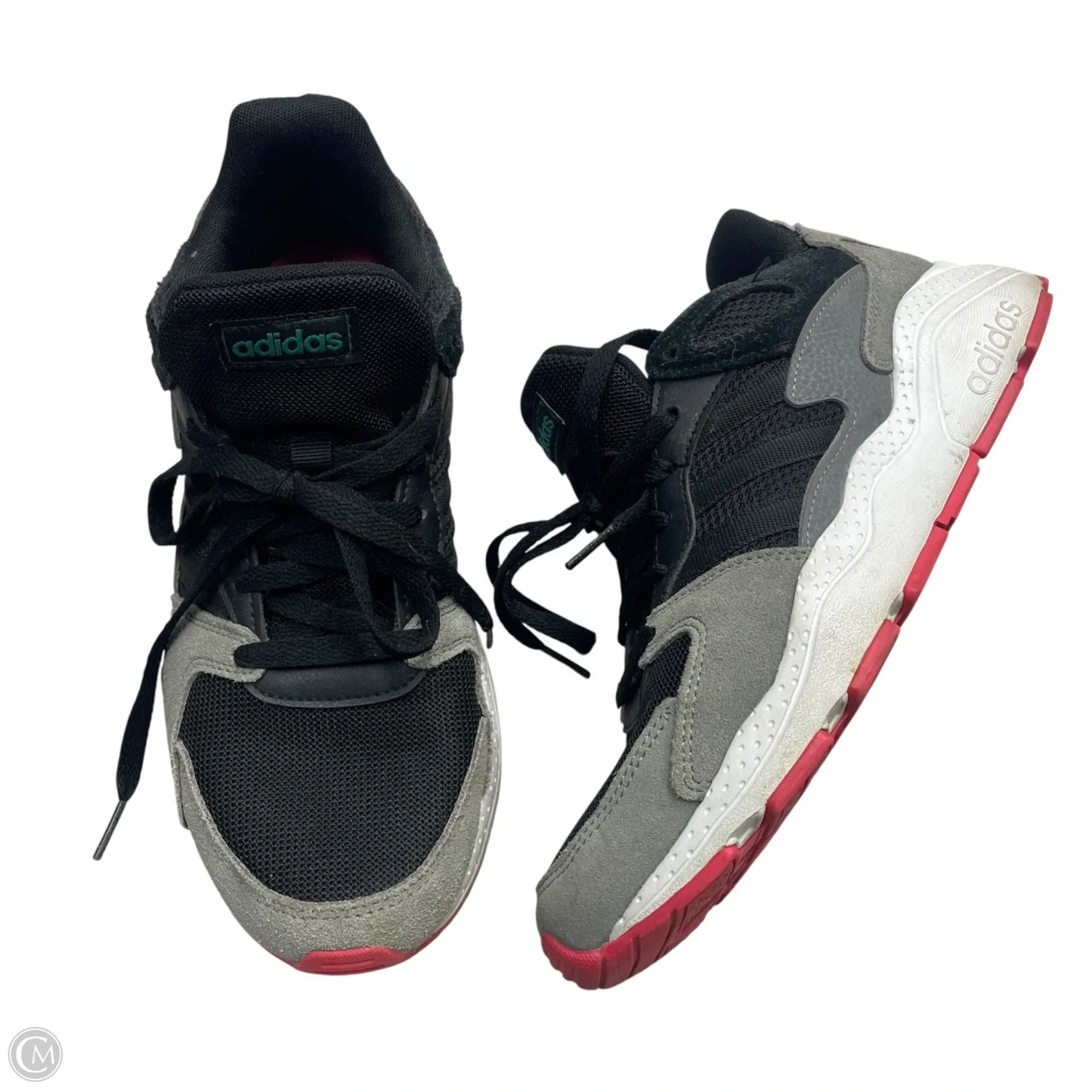 Shoes Sneakers By Adidas In Black & Grey, Size: 9