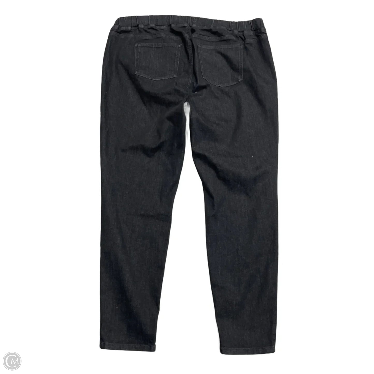 Jeans Straight By Eileen Fisher In Black Denim, Size: 20