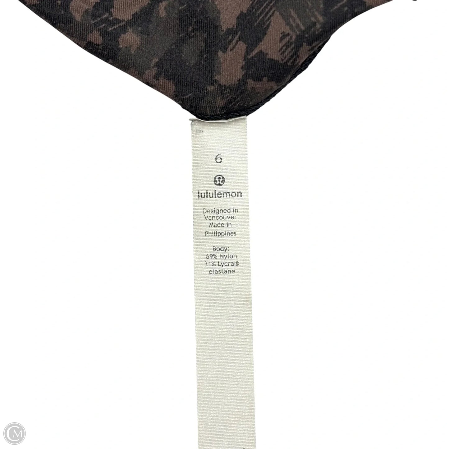 Athletic Leggings By Lululemon In Black & Brown, Size: S