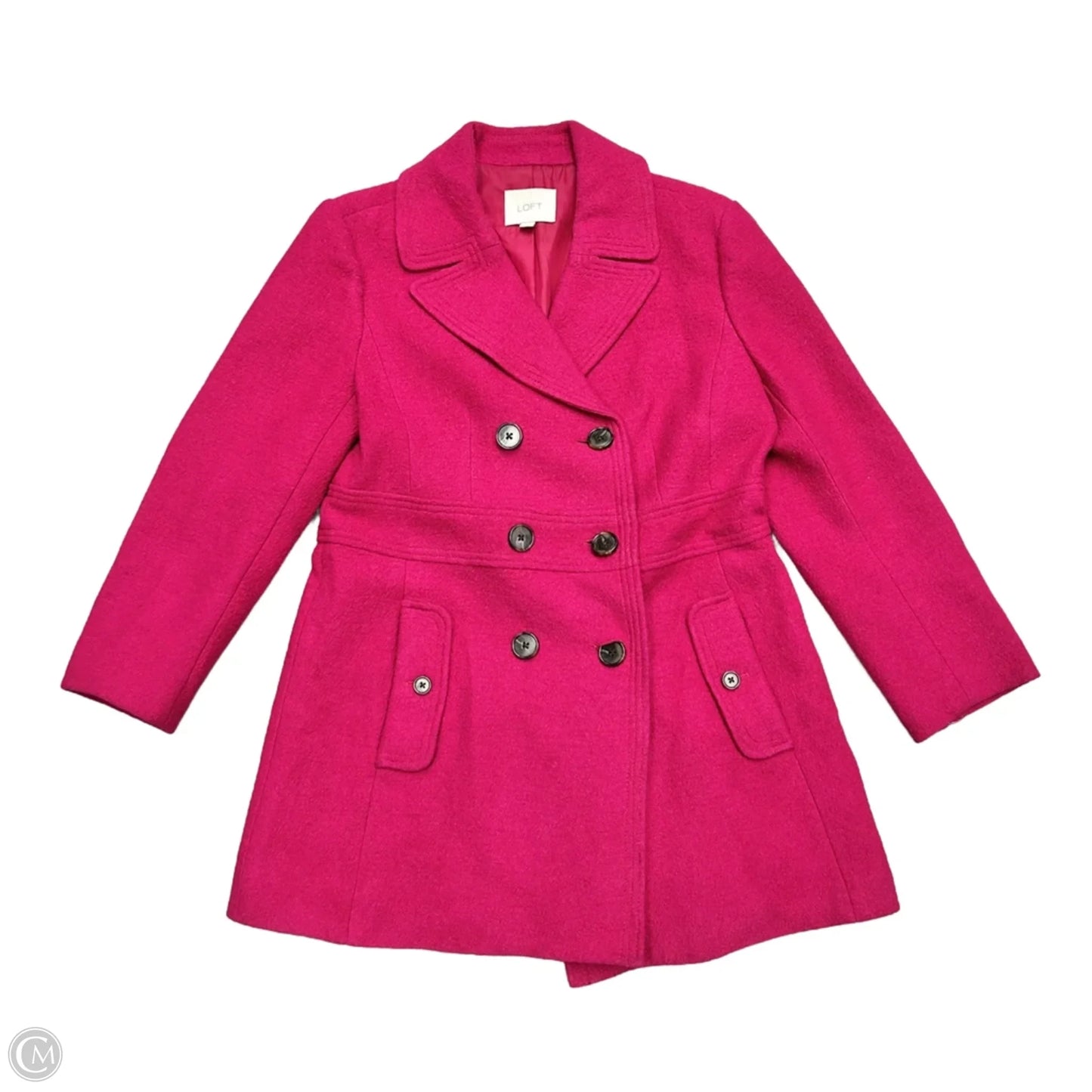 Coat Peacoat By Loft In Pink, Size: S