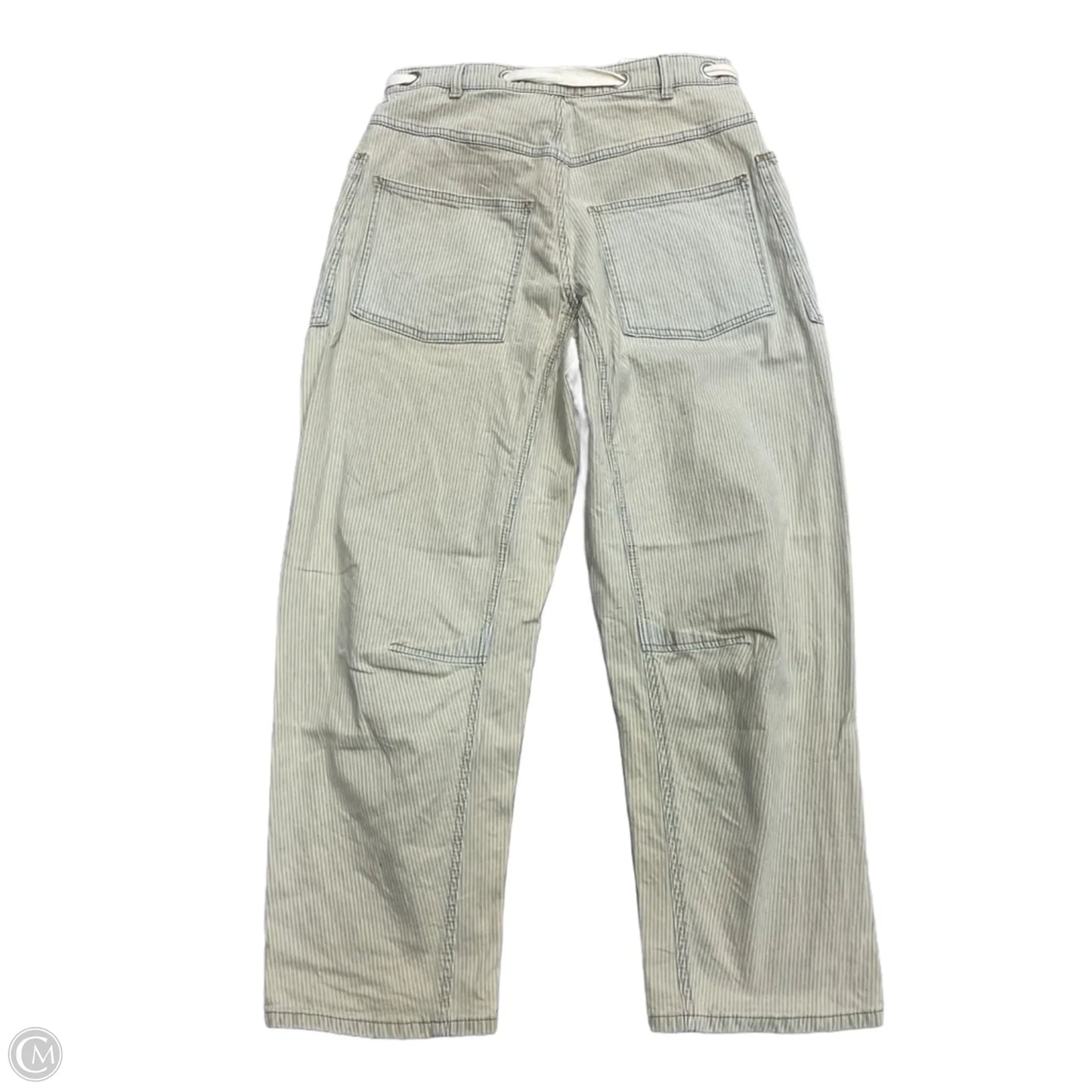 Jeans Straight By Stile In Striped Pattern, Size: S