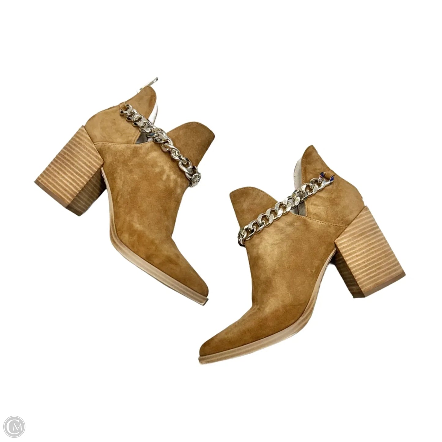 Boots Ankle Heels By Steve Madden In Brown, Size: 7