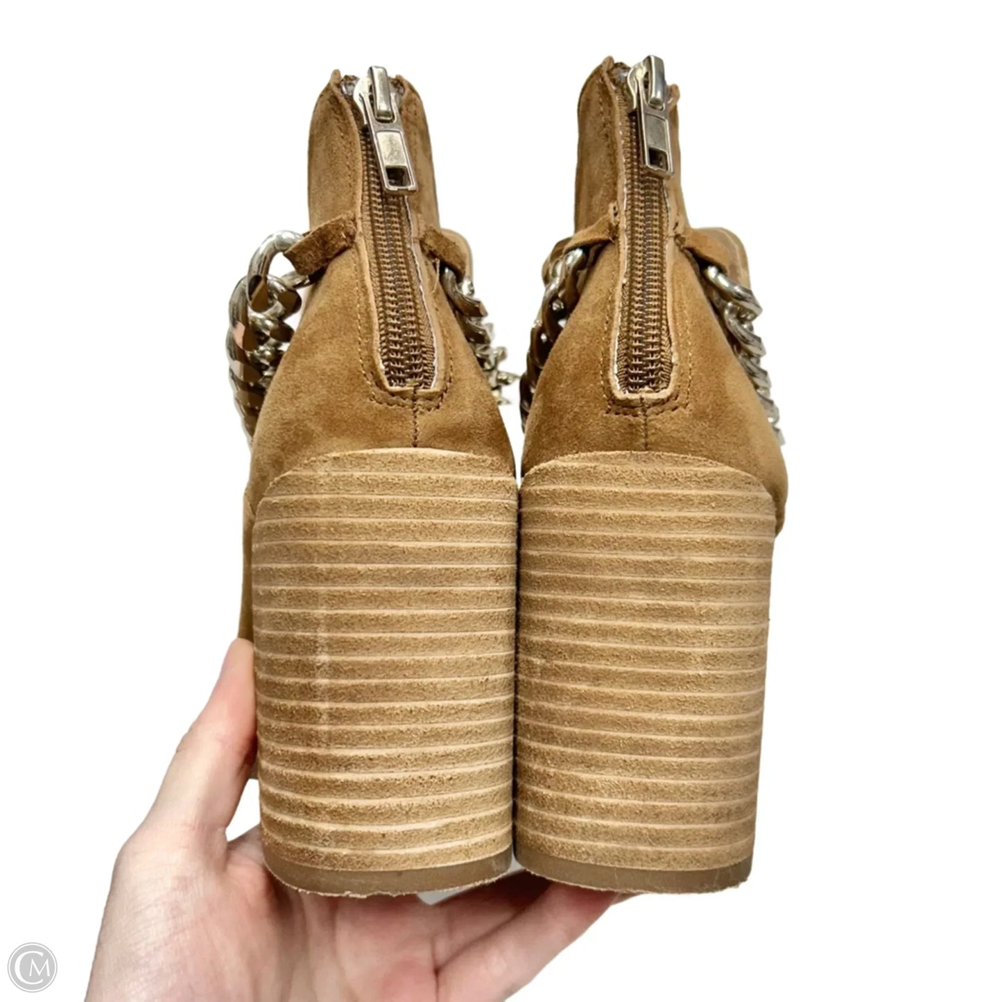 Boots Ankle Heels By Steve Madden In Brown, Size: 7