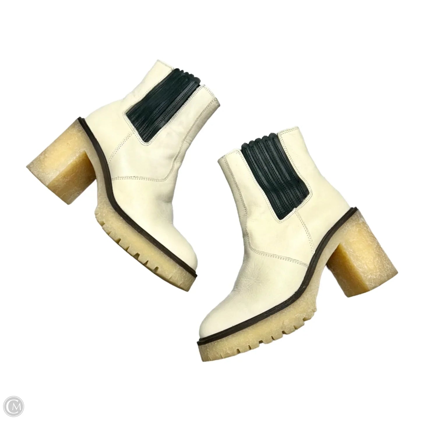 Boots Ankle Heels By Free People In Cream, Size: 6.5