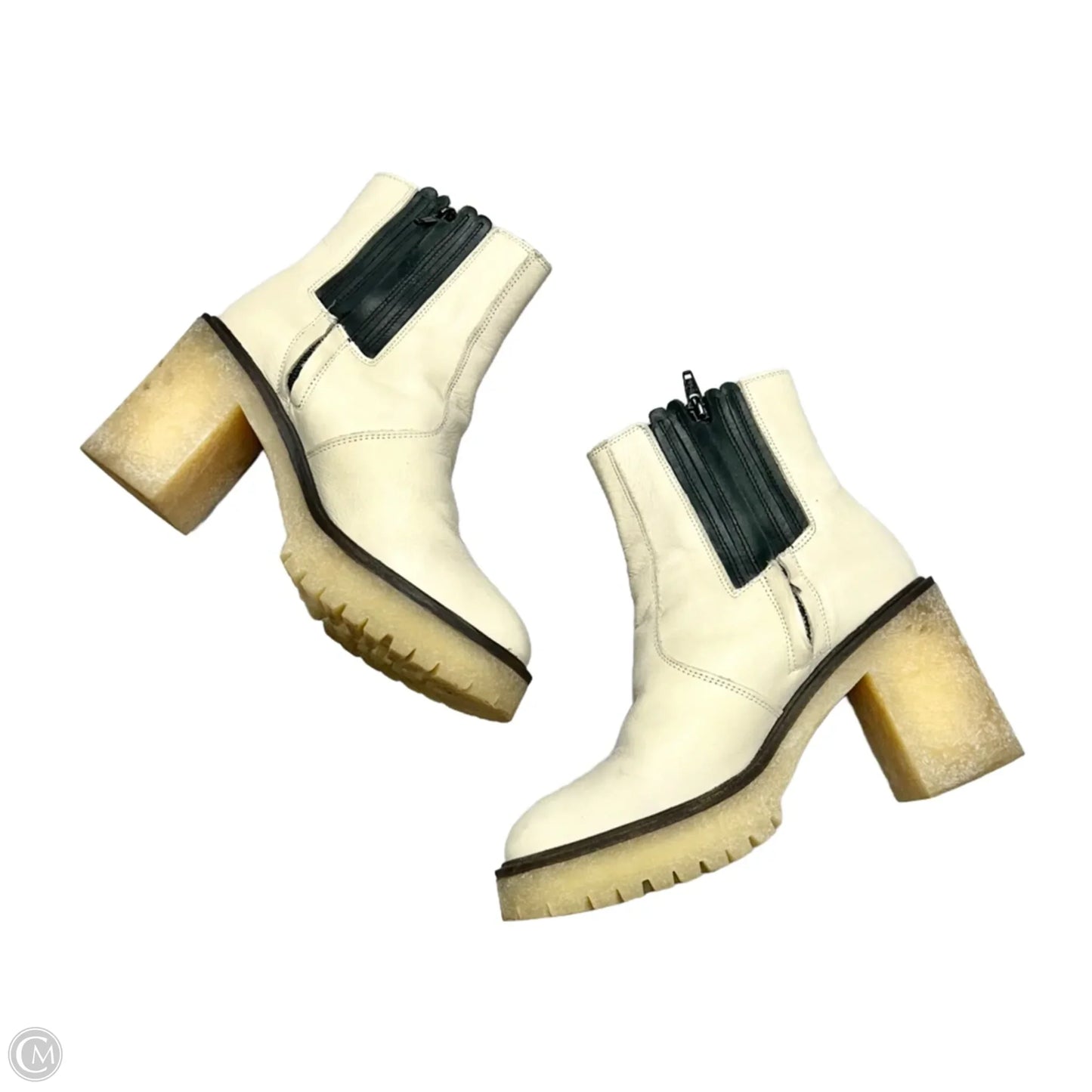 Boots Ankle Heels By Free People In Cream, Size: 6.5