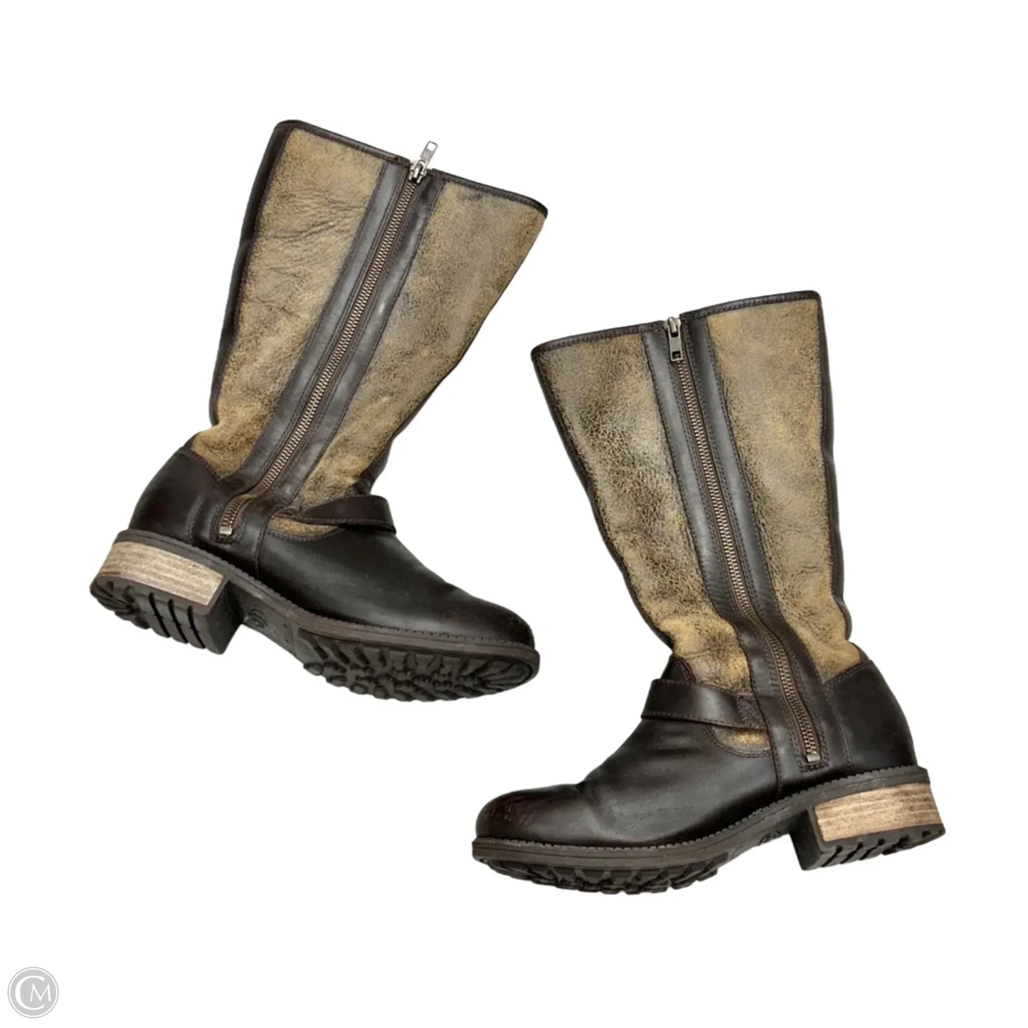 Boots Designer By Ugg In Brown, Size: 7.5