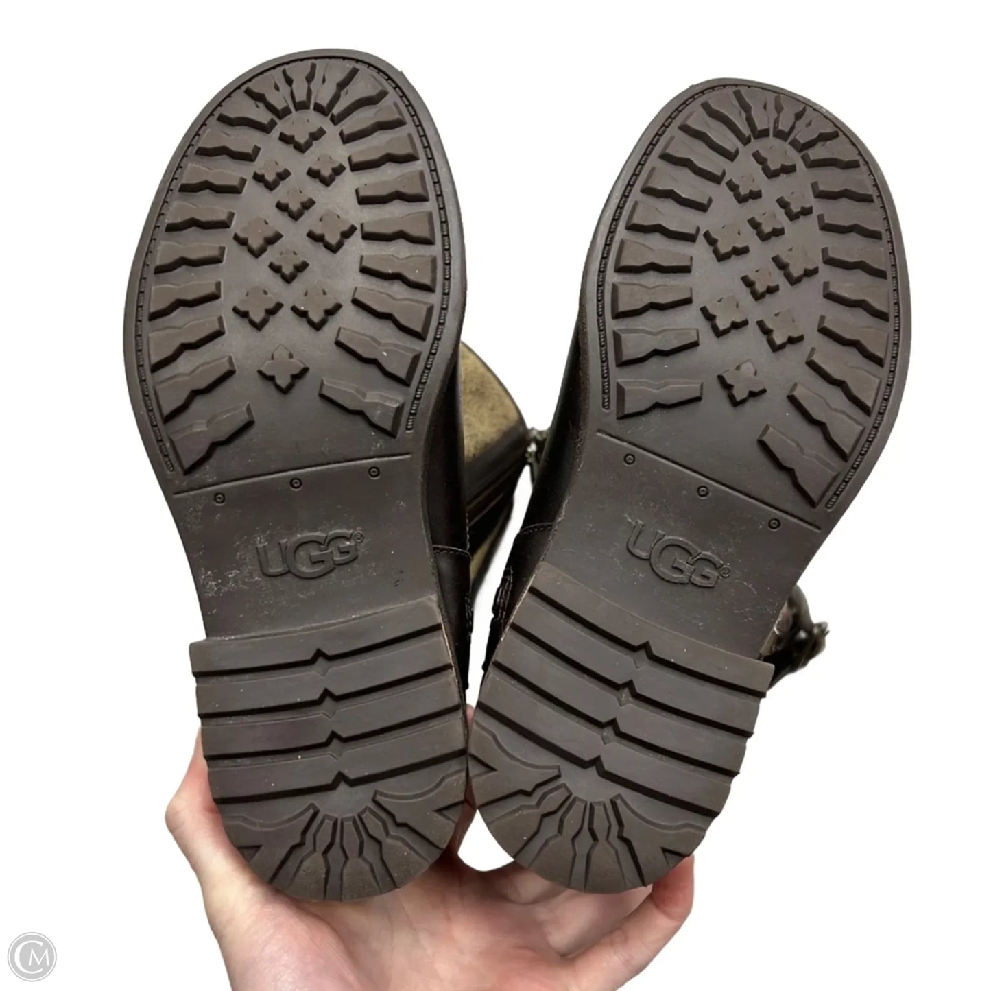 Boots Designer By Ugg In Brown, Size: 7.5