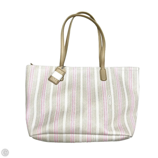 Tote Designer By Coach, Size: Medium