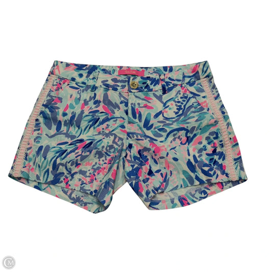 Shorts Designer By Lilly Pulitzer In Blue & Pink, Size: 0