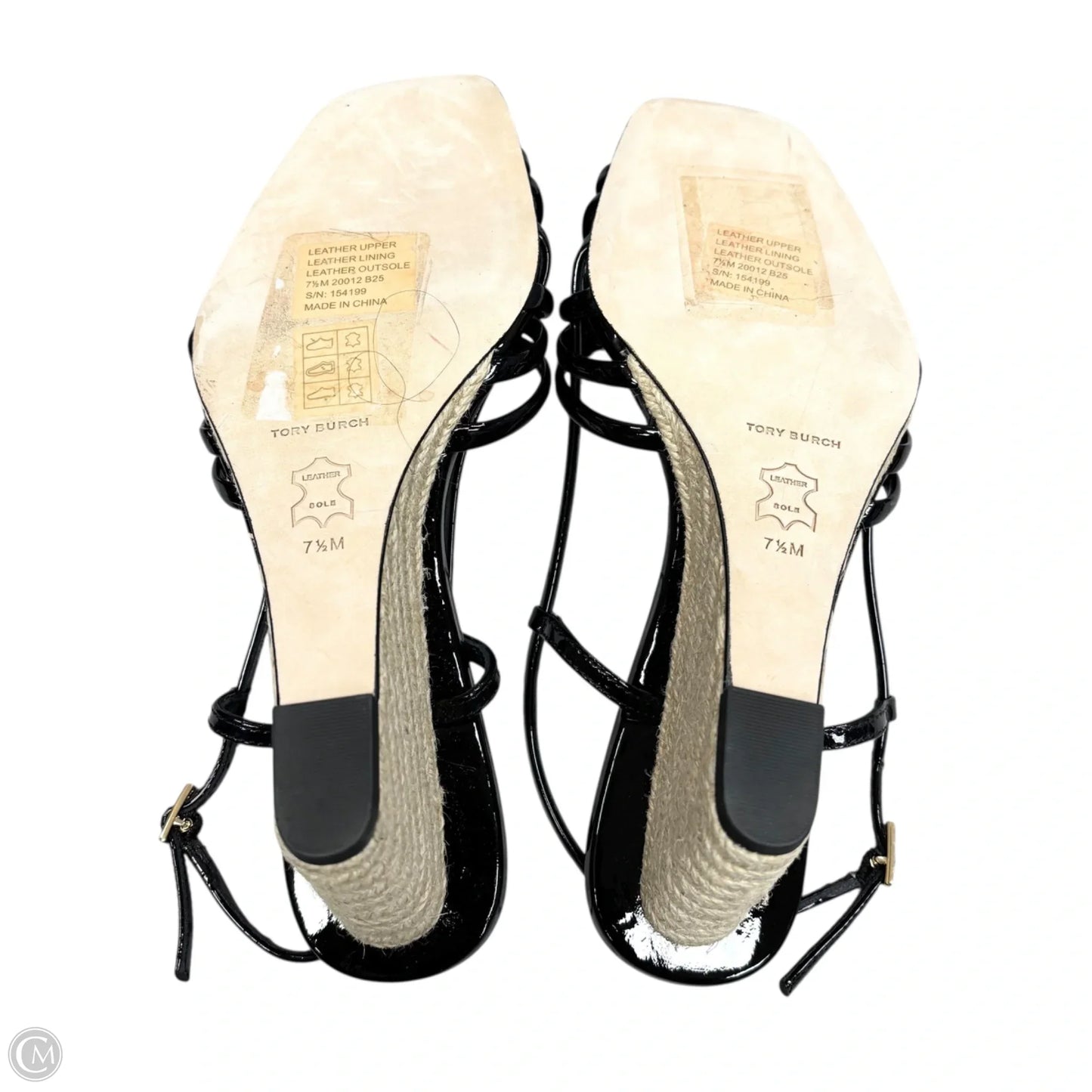 Sandals Designer By Tory Burch In Black, Size: 7.5
