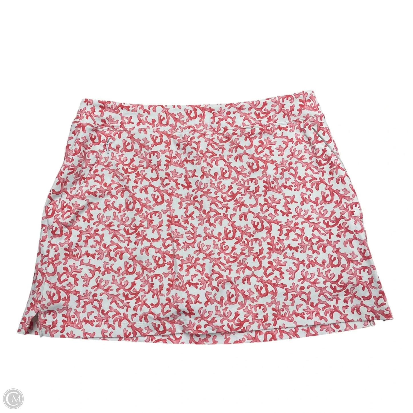 Athletic Skort By Tommy Bahama In Pink & White, Size: L