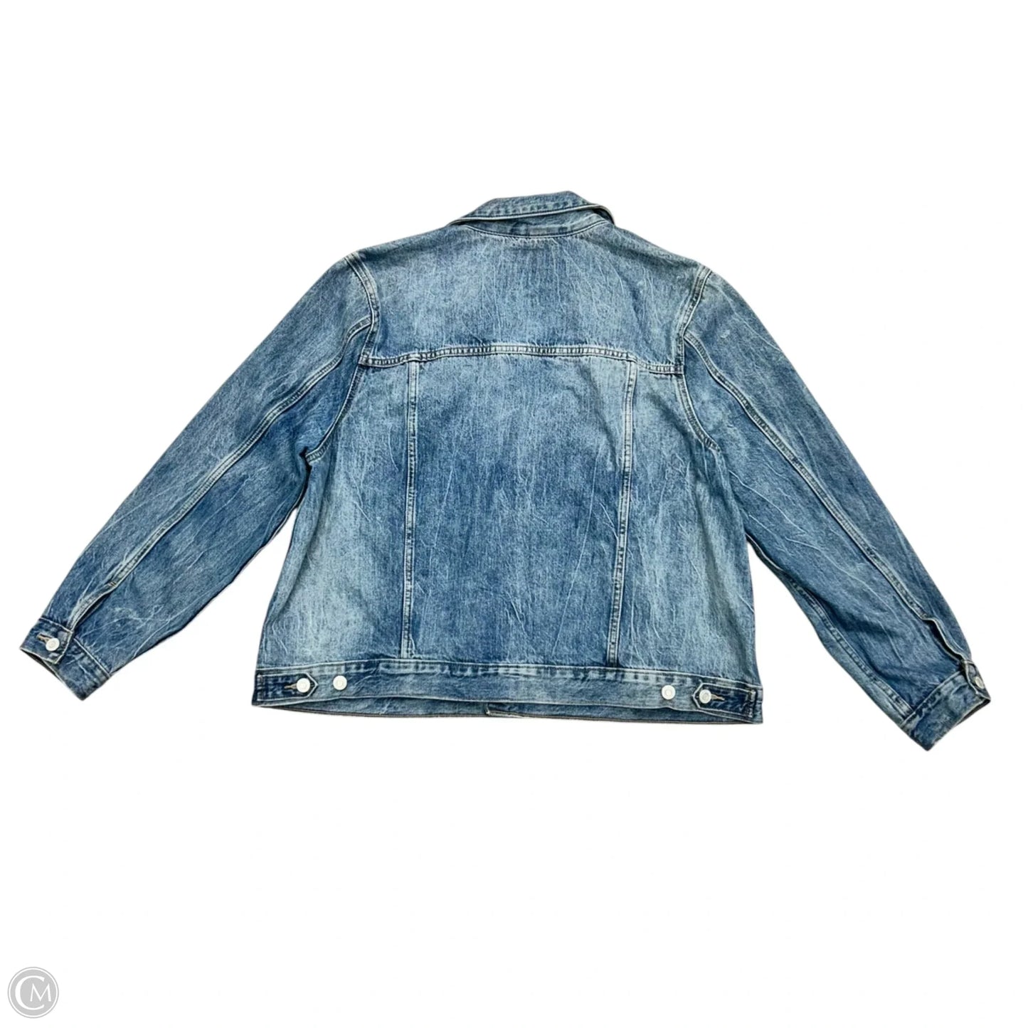 Jacket Denim By Lucky Brand In Blue Denim, Size: 2x