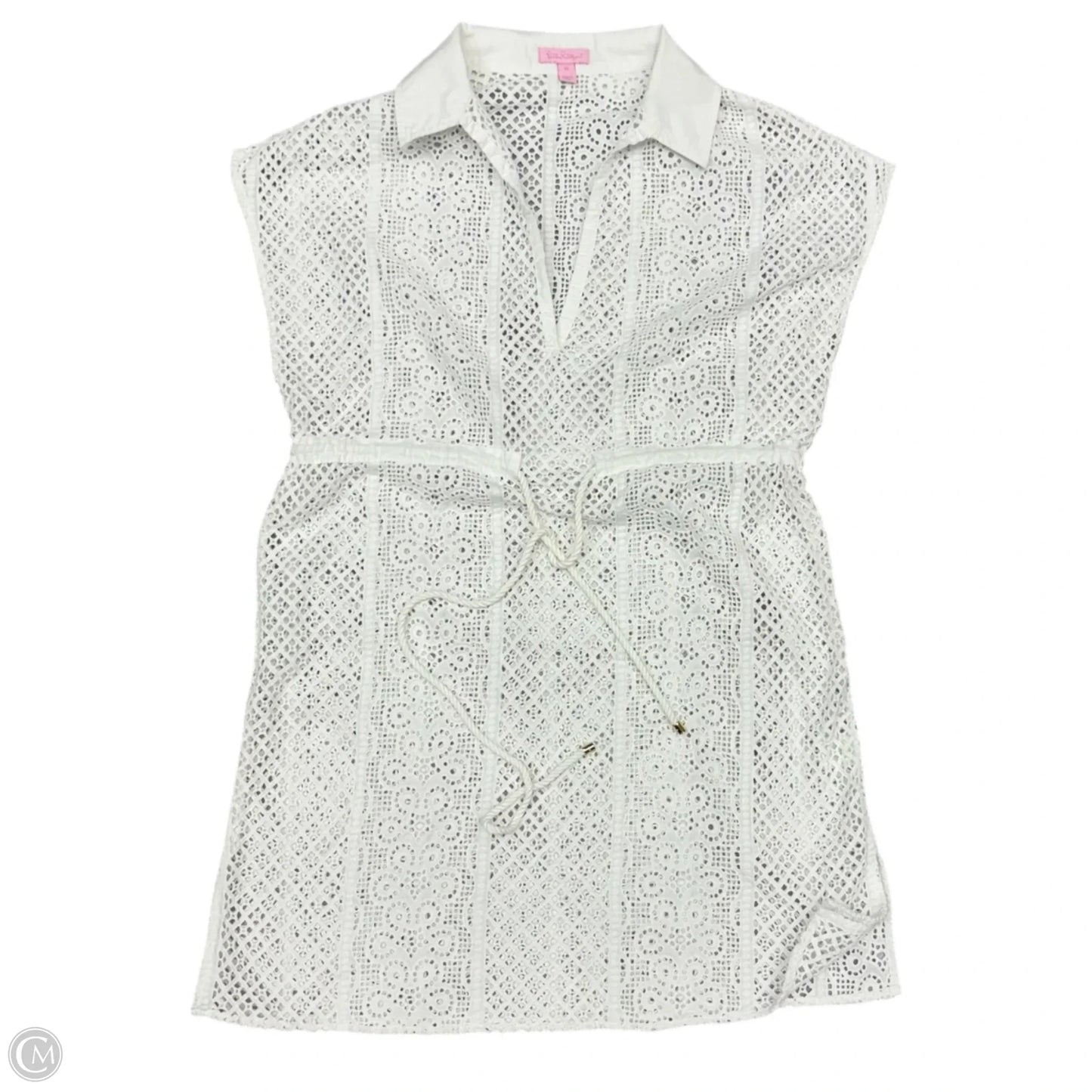 Swimwear Cover-up Designer By Lilly Pulitzer In White, Size: M