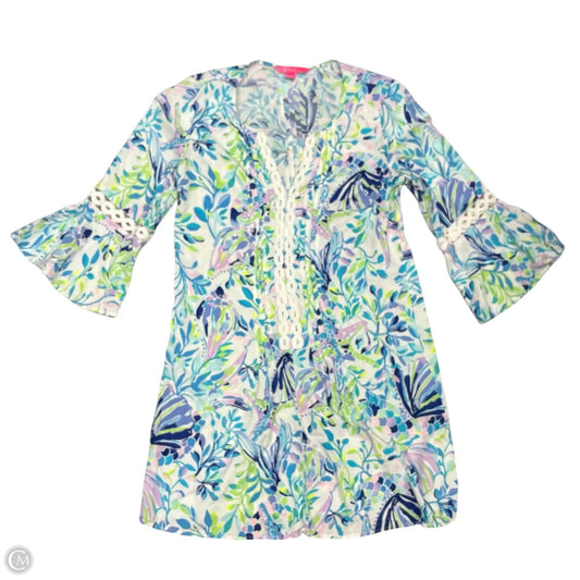 Dress Designer By Lilly Pulitzer In Blue & White, Size: S