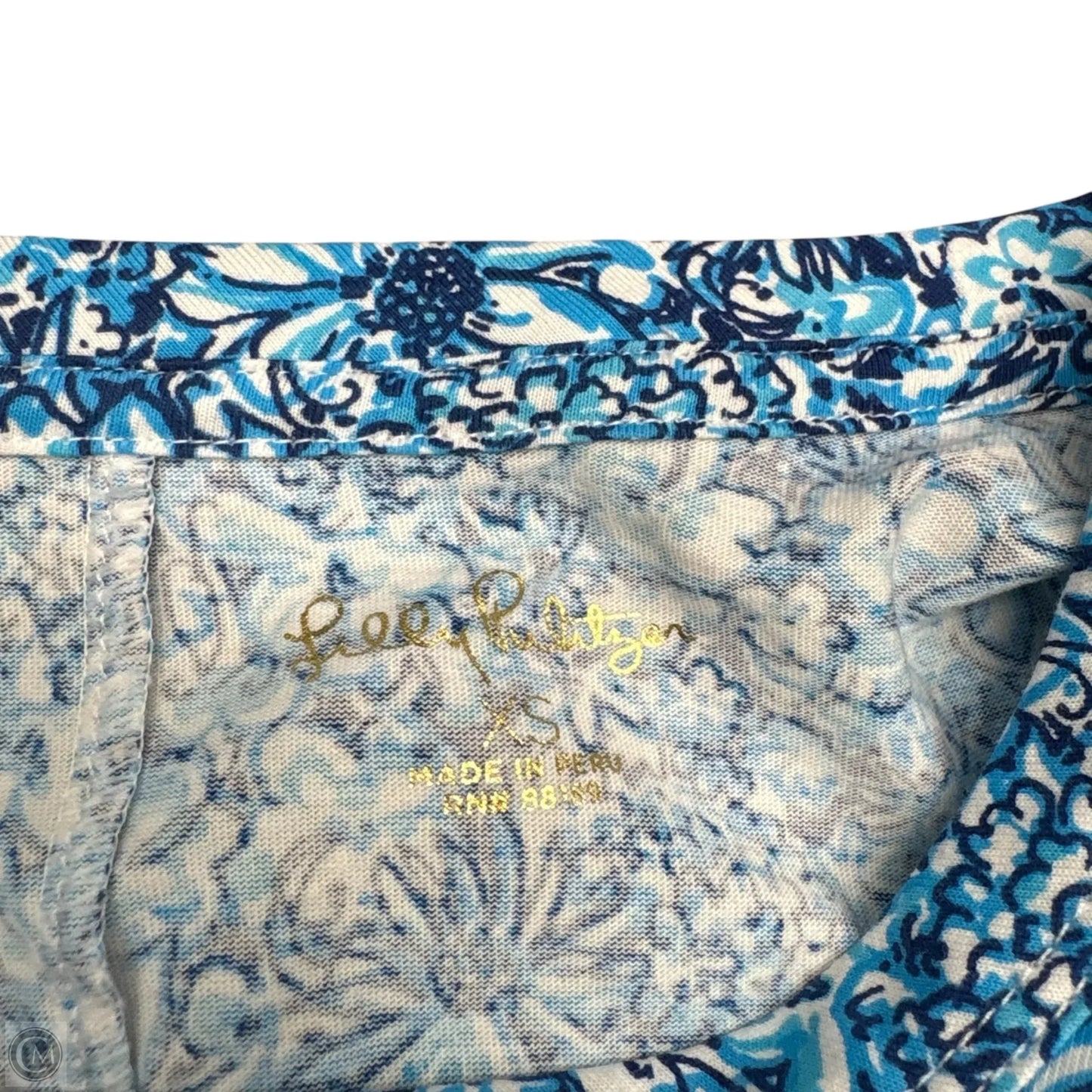 Dress Designer By Lilly Pulitzer In Blue & White, Size: Xs