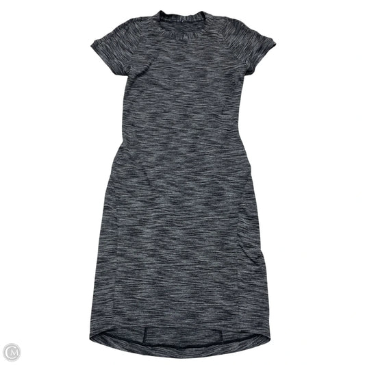 Athletic Dress By Lululemon In Black & Grey, Size: Xs
