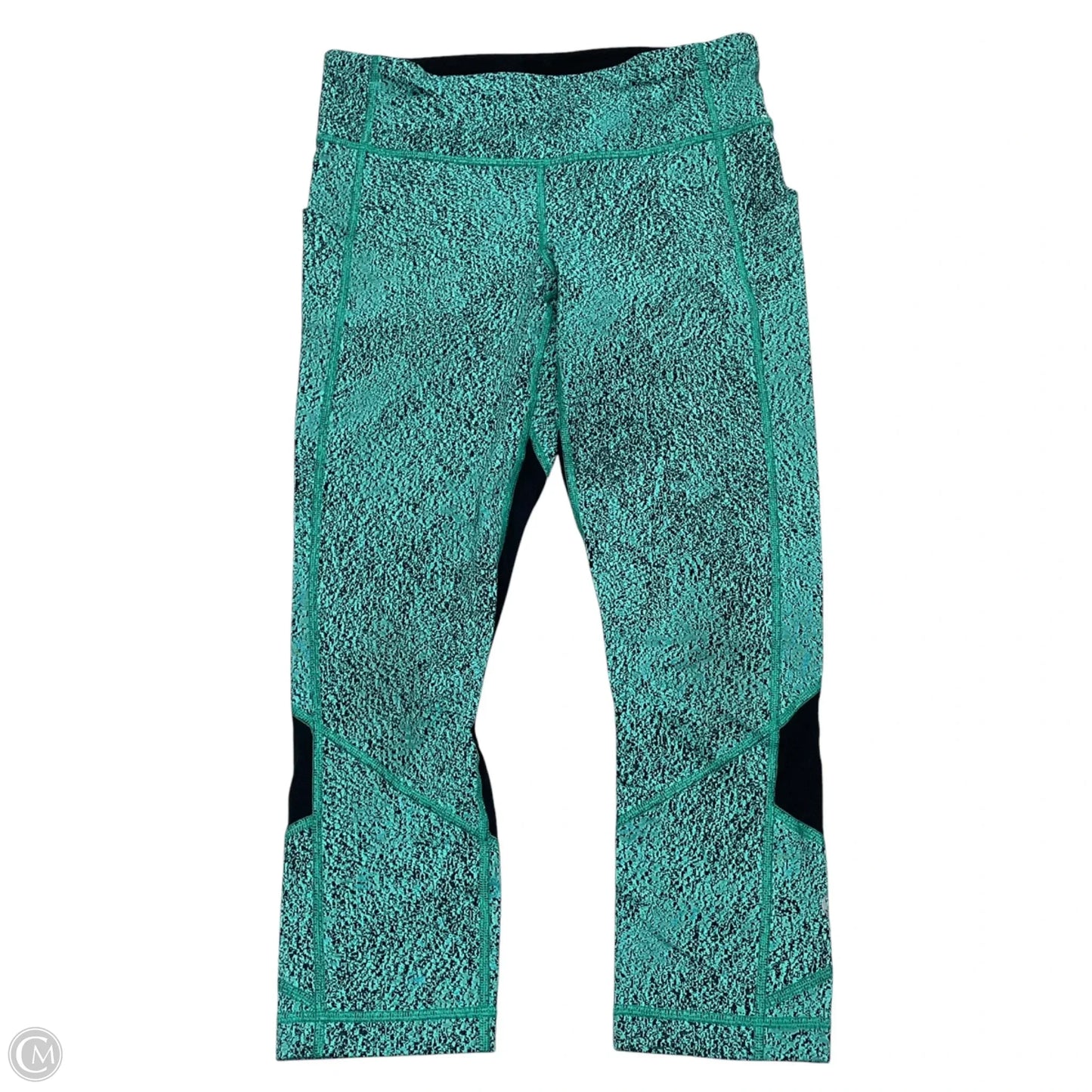 Athletic Leggings Capris By Lululemon In Aqua, Size: S