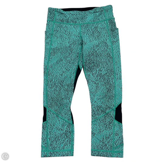 Athletic Leggings Capris By Lululemon In Aqua, Size: S