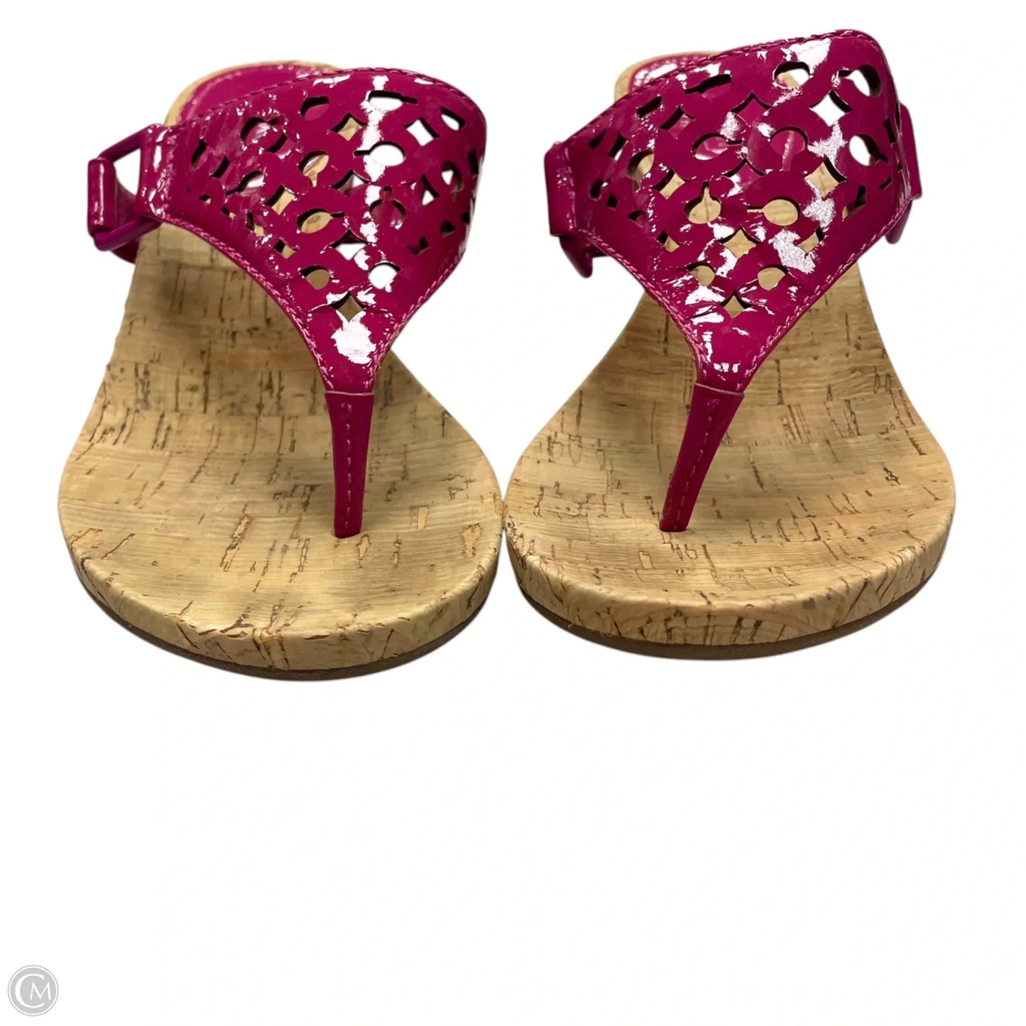Sandals Designer By Coach In Purple, Size: 6.5