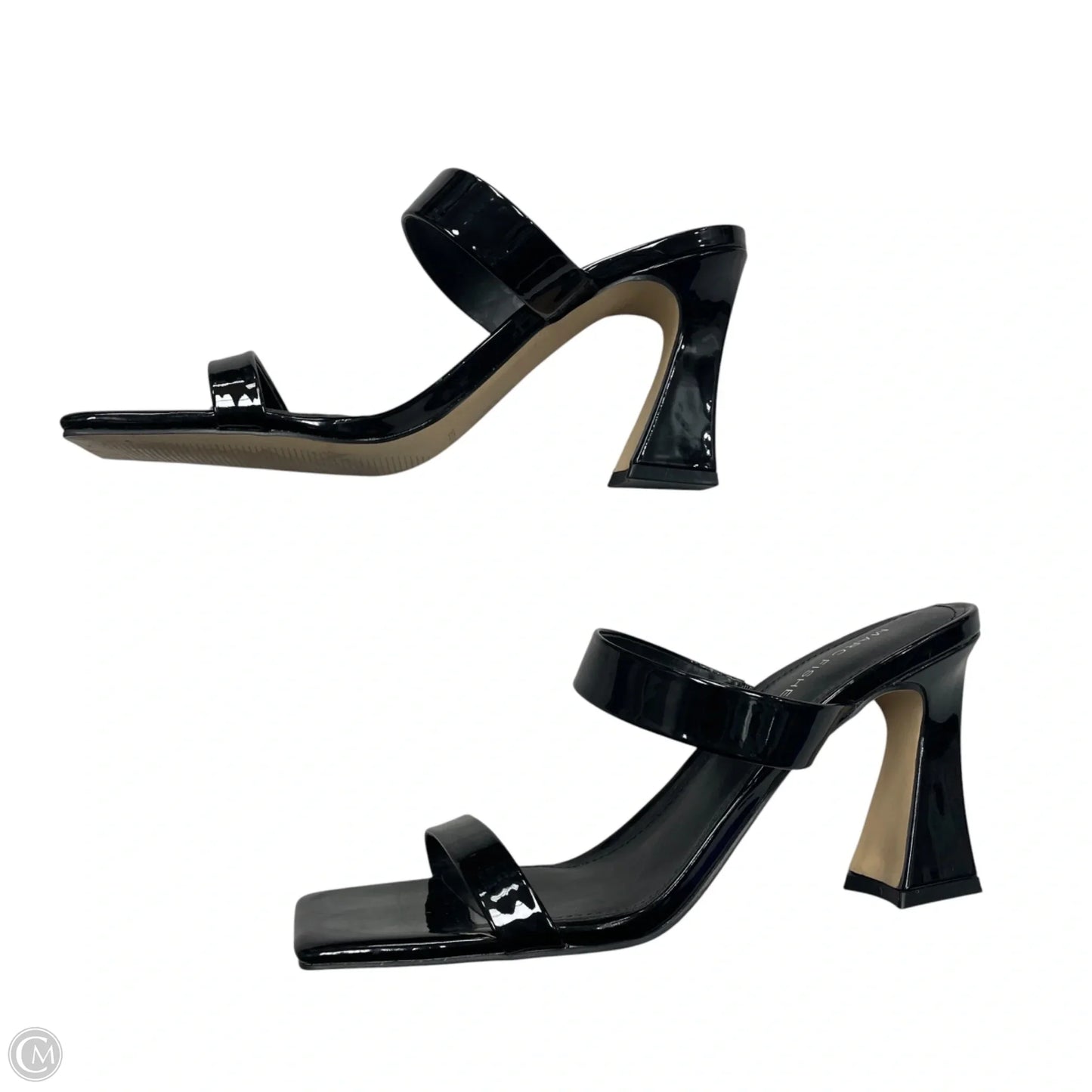 Sandals Heels Block By Marc Fisher In Black, Size: 9