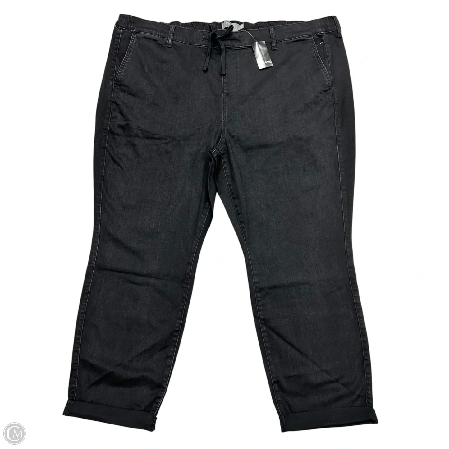 Jeans Boyfriend By Torrid In Black Denim, Size: 26