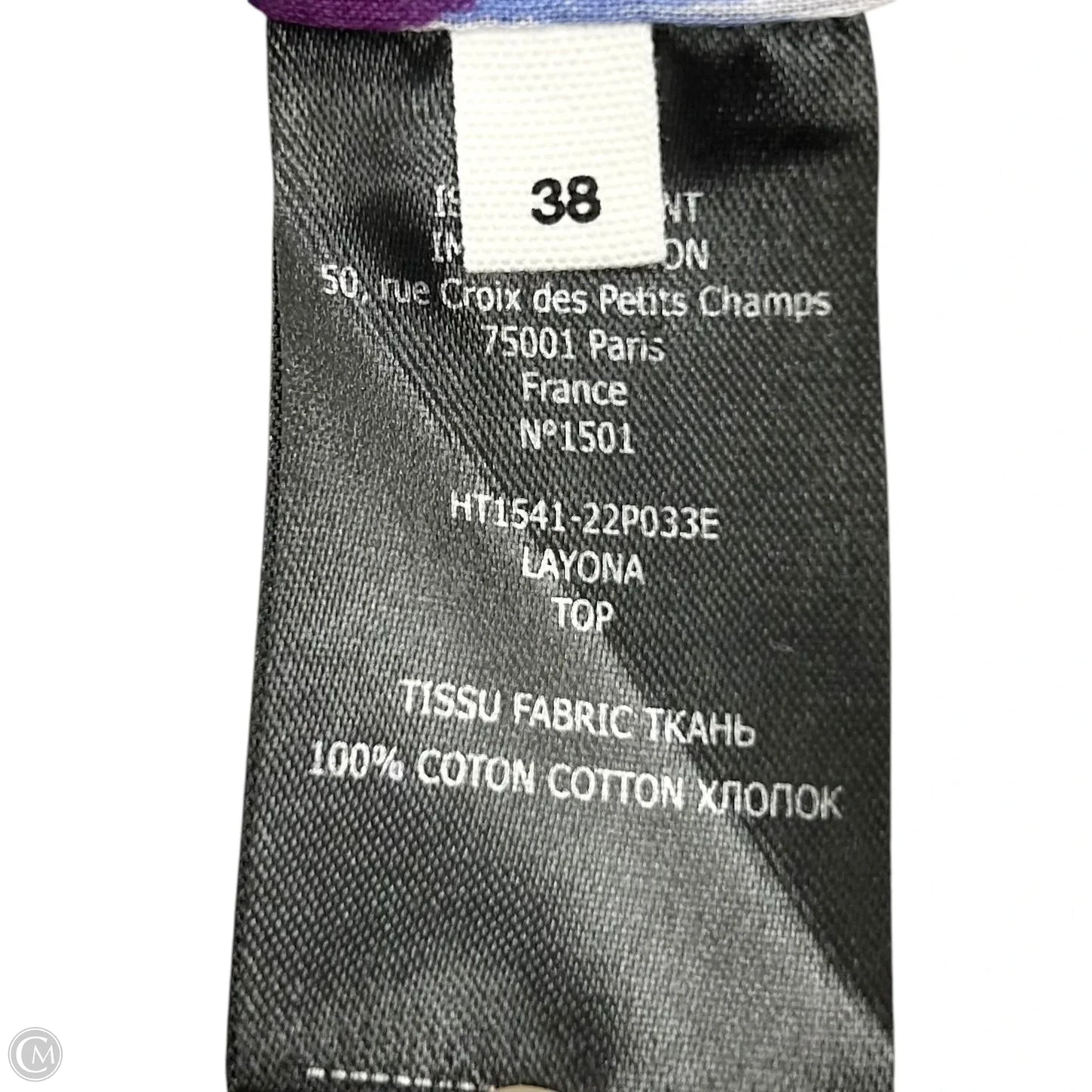 Top Short Sleeve Designer By Isabel Marant In Purple, Size: S