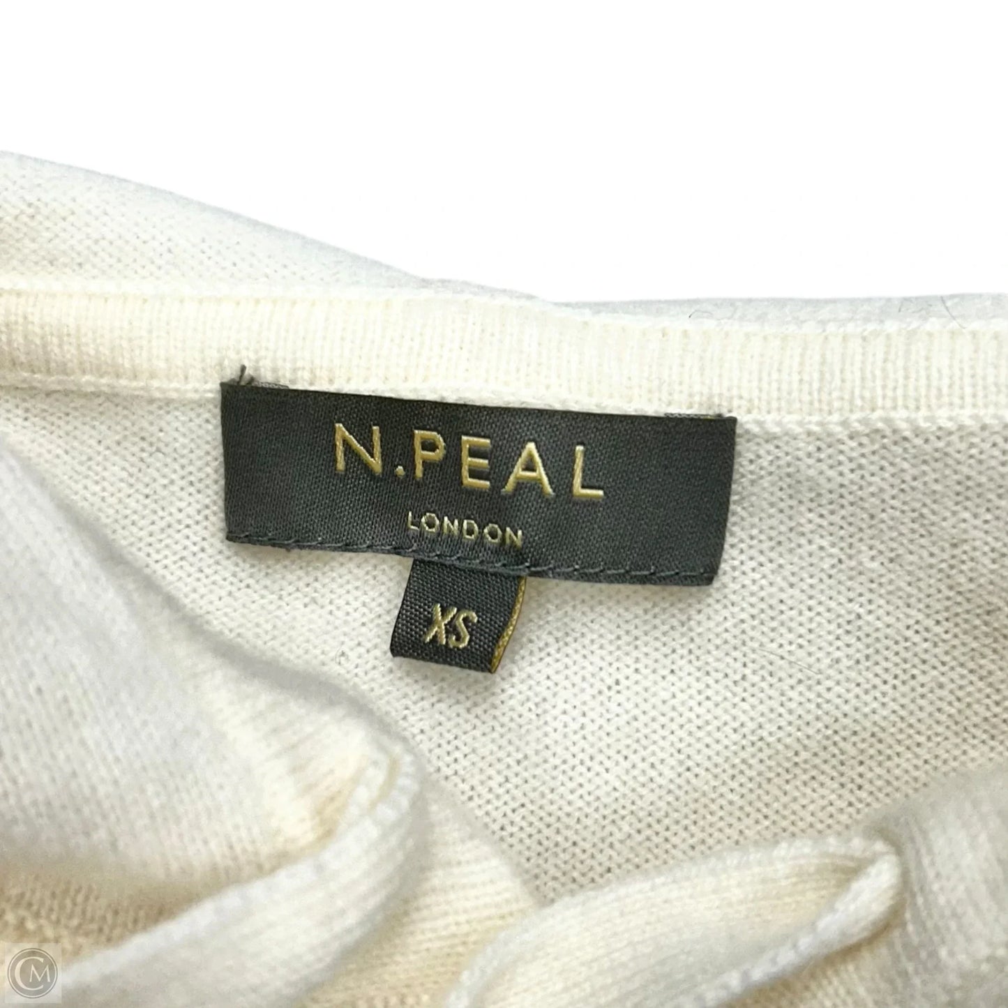 Sweater Cashmere By N Peal In Ivory, Size: Xs