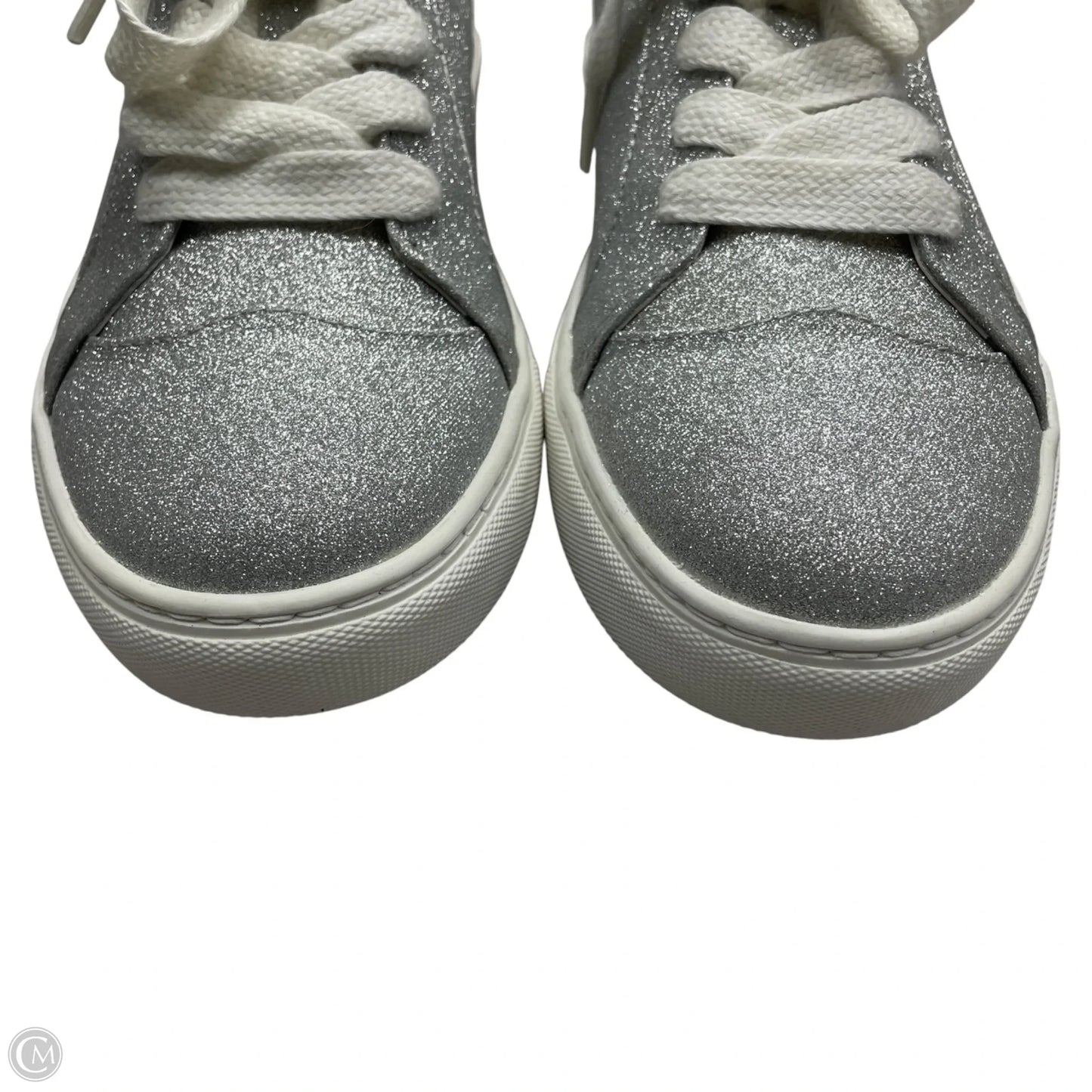 Shoes Designer By Kate Spade In Silver, Size: 10