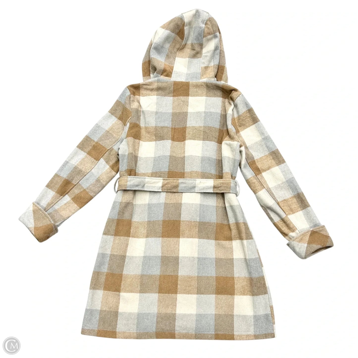 Coat Wool By A New Day In Grey & Tan, Size: Xl