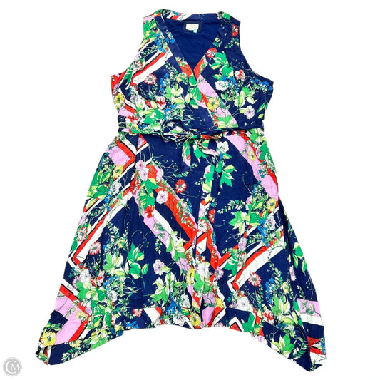 Dress Casual Midi By Maeve In Floral Print, Size: 3x