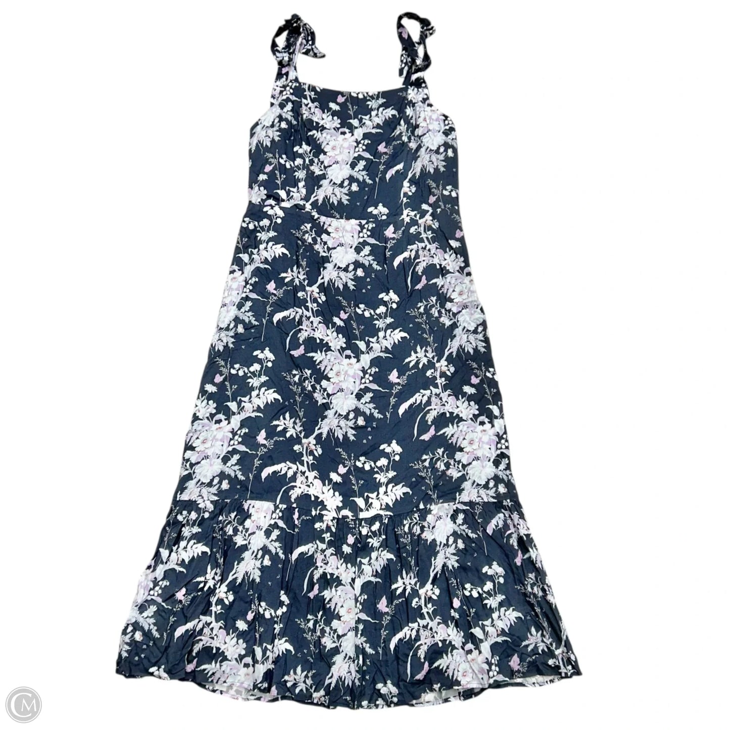 Dress Casual Midi By Paige In Blue & Purple, Size: L