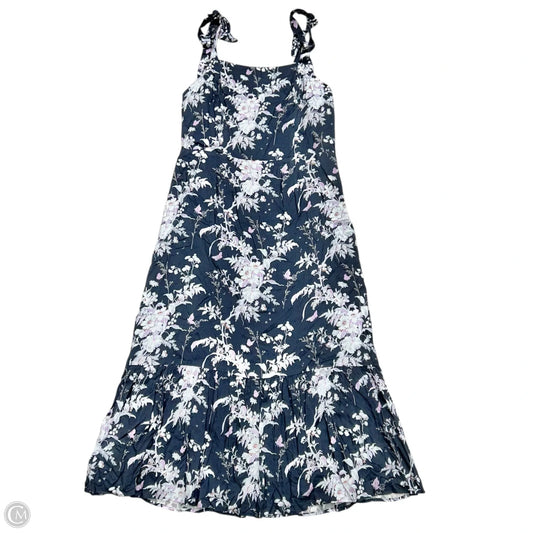 Dress Casual Midi By Paige In Blue & Purple, Size: L