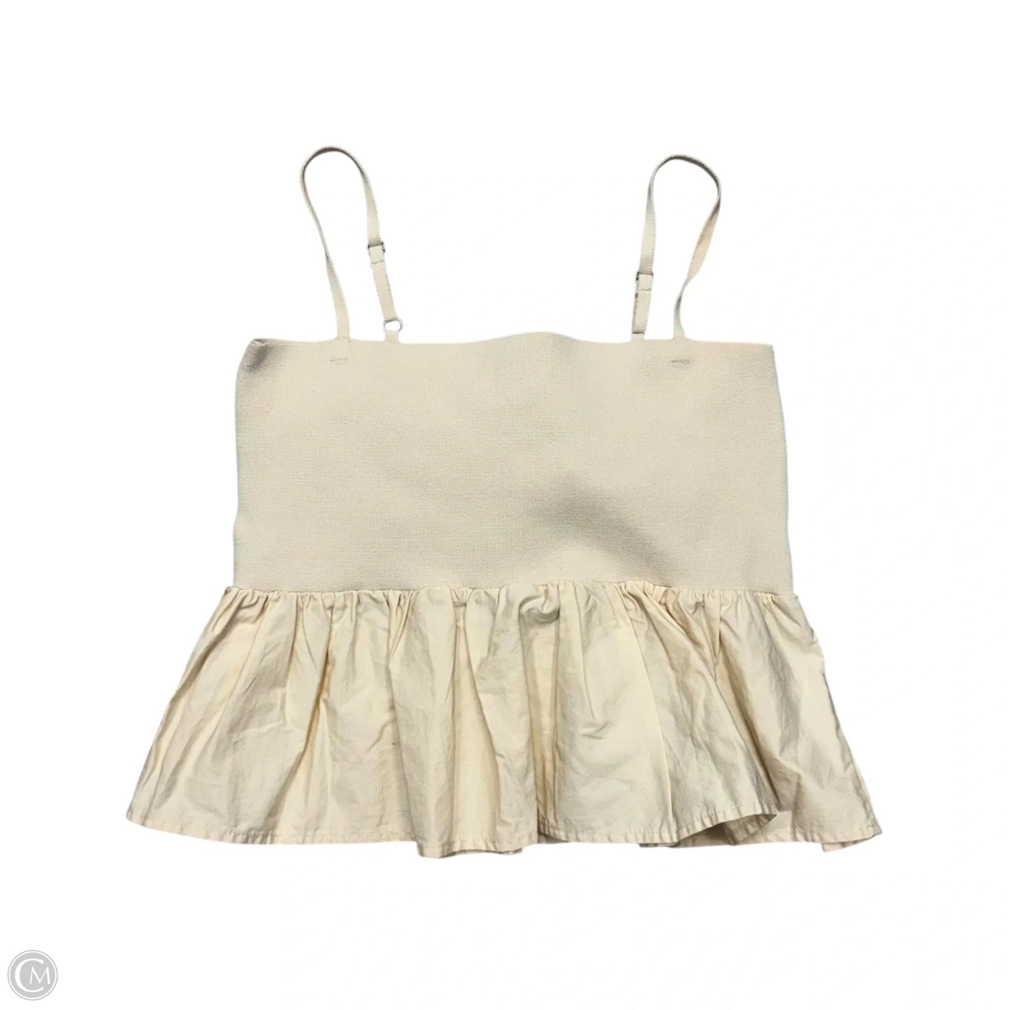 Top Sleeveless By Mable In Black & Cream, Size: M