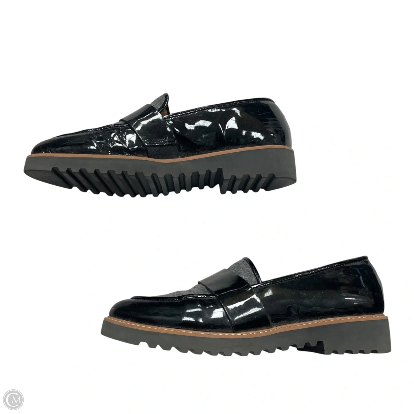 Shoes Flats By Halogen In Black & Grey, Size: 8