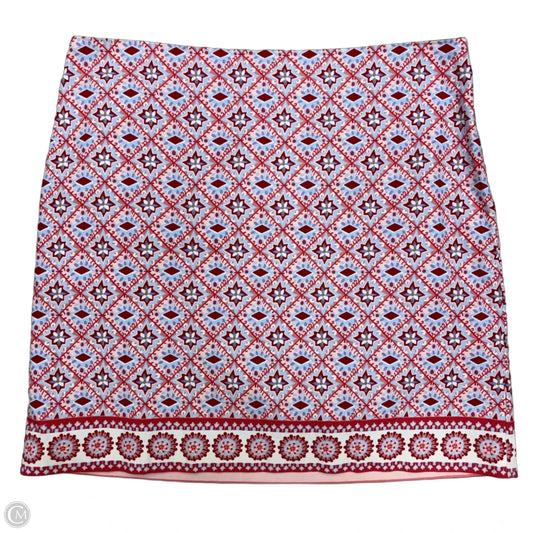 Skirt Midi By Talbots In Blue & Red, Size: 14