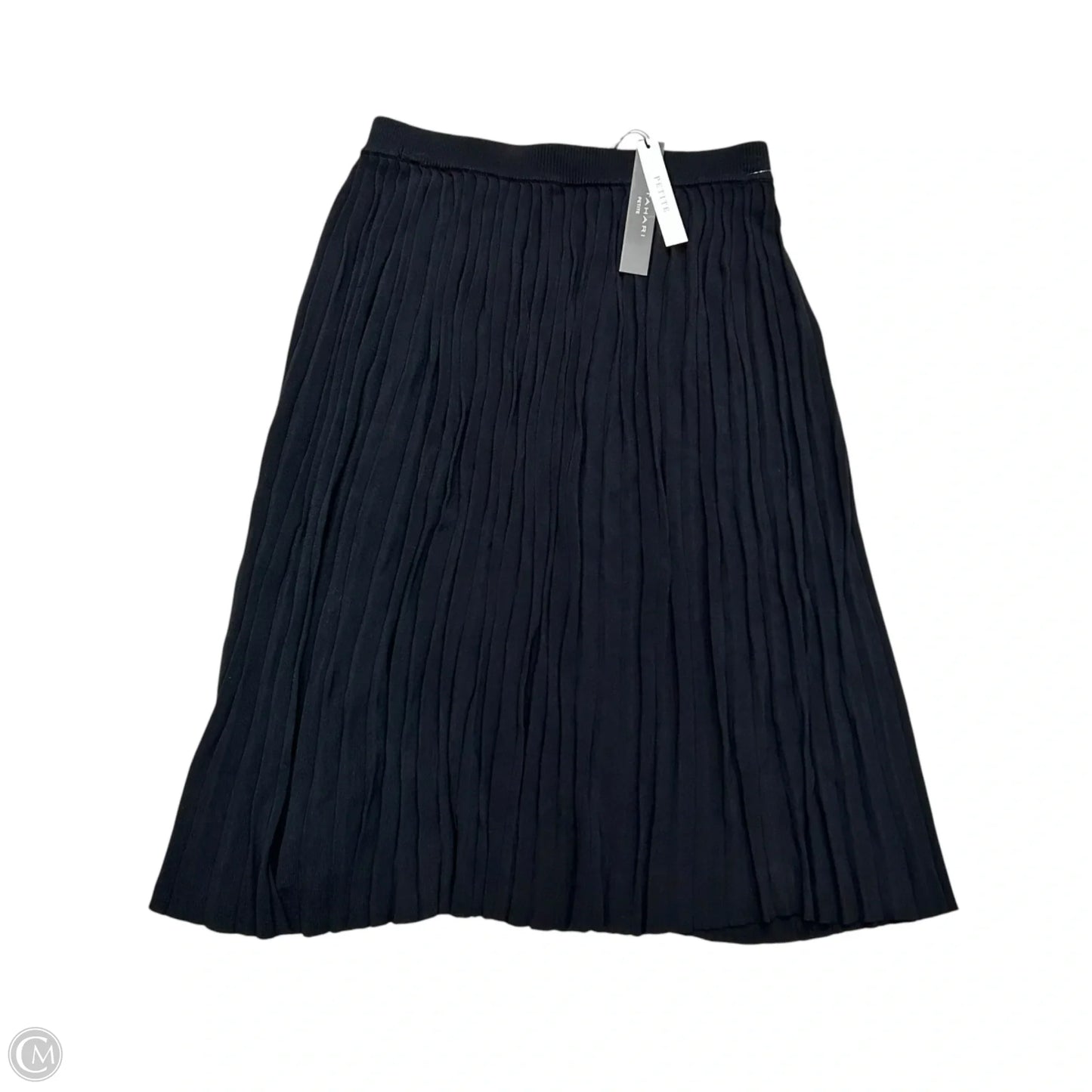 Skirt Midi By Tahari In Black, Size: Sp