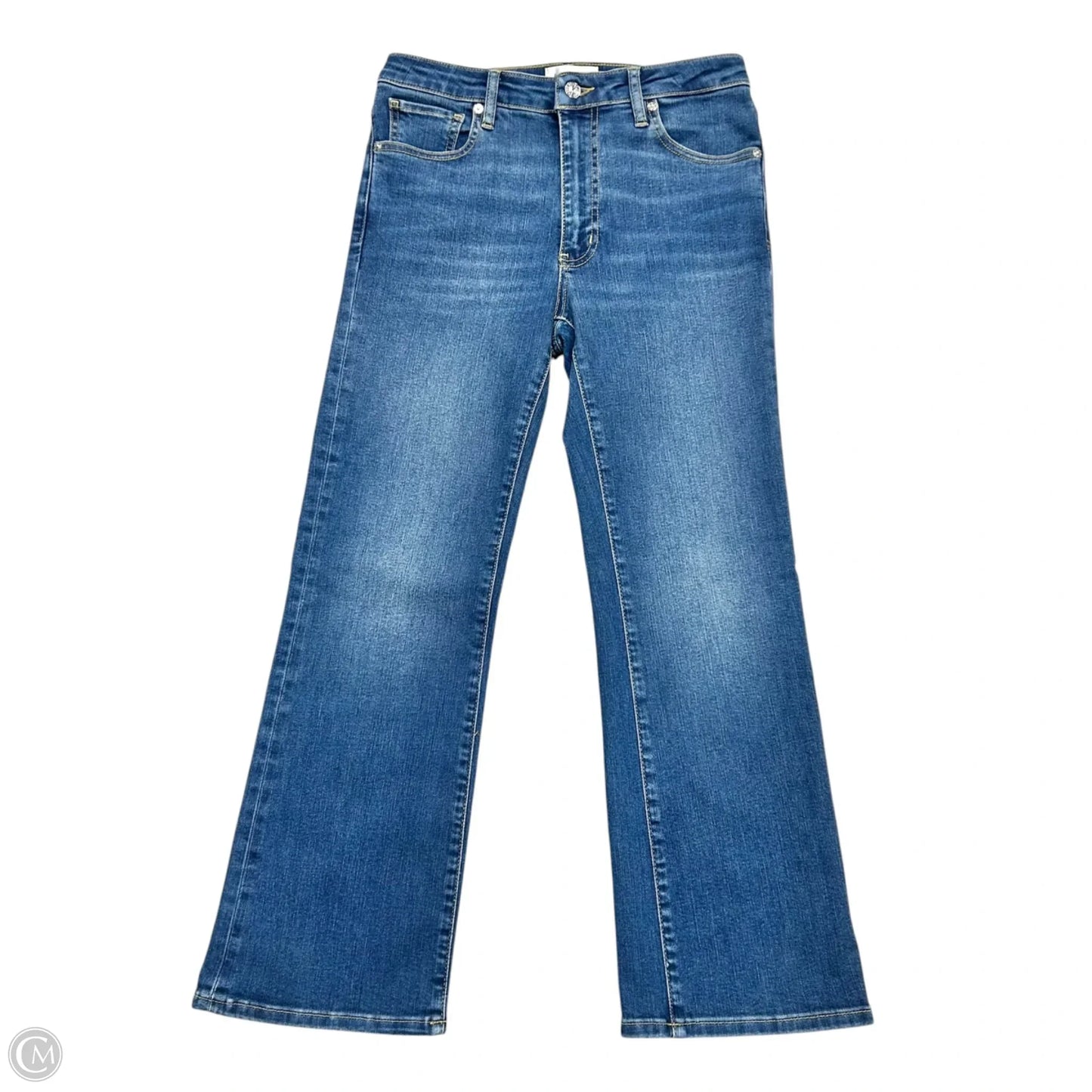 Jeans Boot Cut By Frame In Blue Denim, Size: 6
